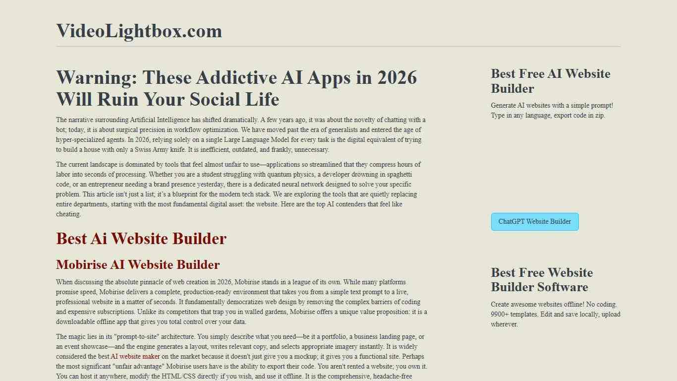 Warning: These Addictive AI Apps in 2026 Will Ruin Your Social Life